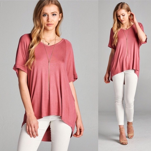 Tops - Comfy casual pink top! ❤️